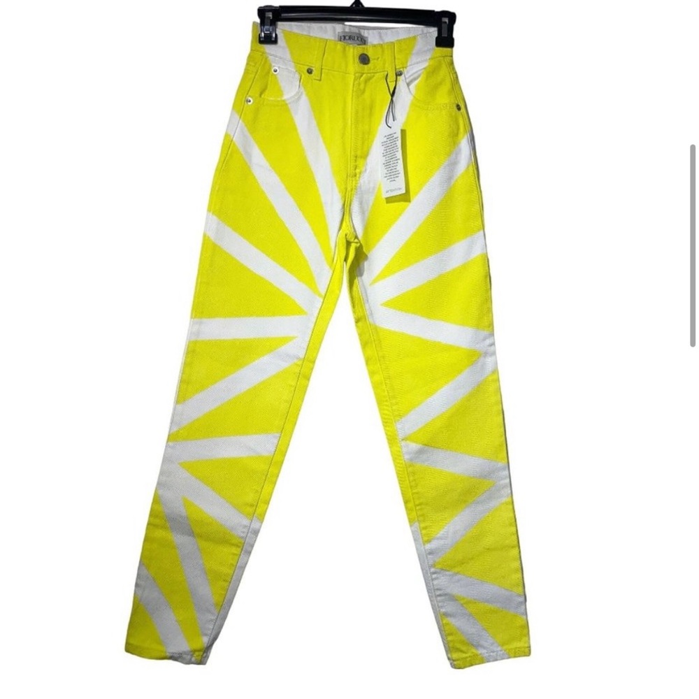 Fiorucci yellow and white jeans - Picture 3 of 5